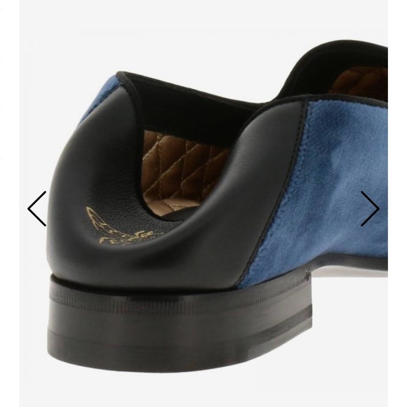 Gucci Blue Velvet New York Yankees Loafers Shoes - Picture 5 of 15